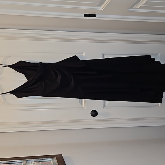 *NWT* Cynthia & Sahar Pleated Wrap Ruffled Asymmetrical Satin Dress - Picture 4 of 16